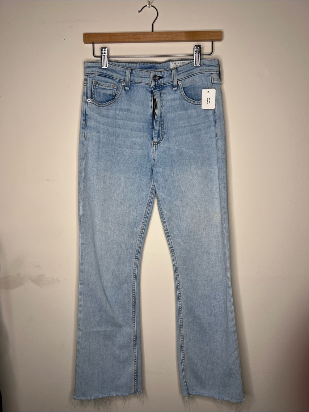 rag & bone Light Blue Straight Leg Jeans